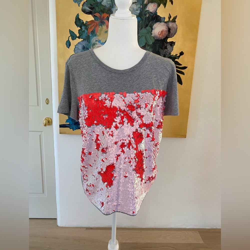 Movable sequin T by DKNY Size M